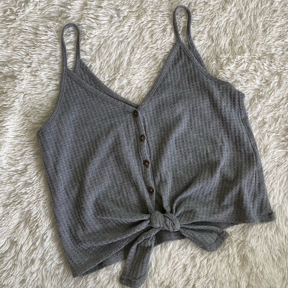 ☀️WILD FABLE | Gray Waffle Tank